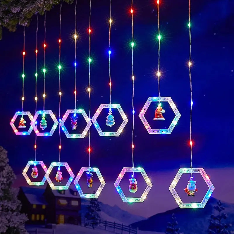 LUCES DE LLUVIA CON DISEÑOS