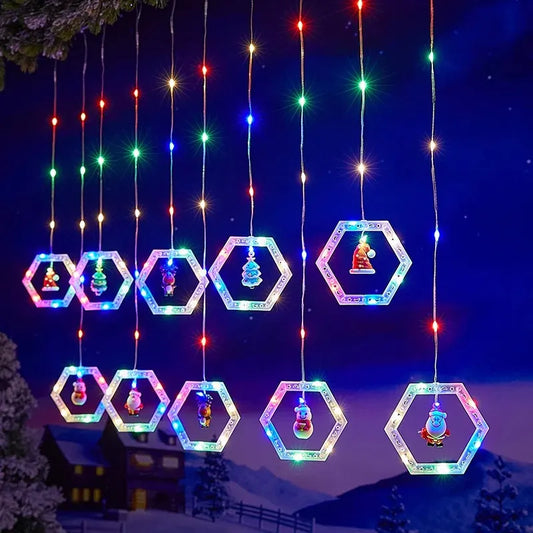 LUCES DE LLUVIA CON DISEÑOS