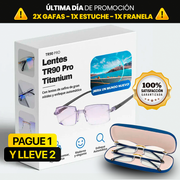 Gafas TR90 TITANIUM® - ¡Paga 1 Lleva 2 + 2 Estuches de Regalo!