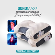 SonoMax® – Almohada Ortopédica Cervical Ergonómica | Compre 1, Lleve 2